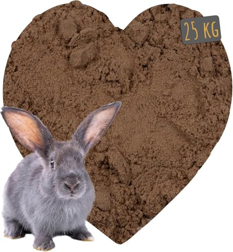 Petigi 25 kg de Sable pour caisses de Lapin, Lapin, Chinchilla, Convient aux Pattes sensibles, sans additifs Chimiques ni impuretés, sans Argile
