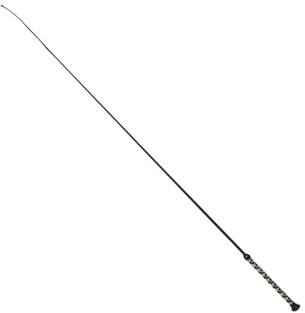 Weaver Equine 36 Black Dressage Whips for Horses with Comfortable Handle and 5 Popper, Durable Horse Training Stick and Riding Aid for Everyday Use