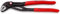 KNIPEX Cobra QuickSet Hightech-Wasserpumpenzange mit rutschhemmendem Kunststoff überzogen grau atramentiert 250 mm, 87 21 250