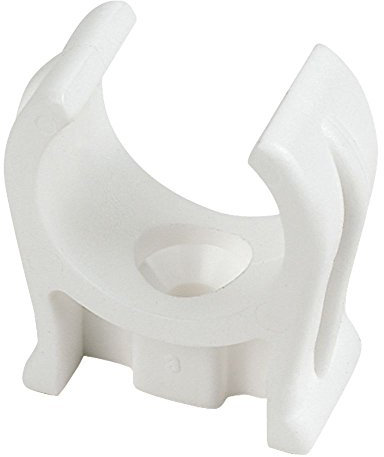 Merriway BH01941 22 mm Plastik-Rohrclip, Weiß, 20 Stück