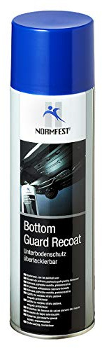 AUPROTEC Bottom Guard Recoat Underbody Protection 500ml Black Overpaint 1x 500ml + Original Spray Can Handle