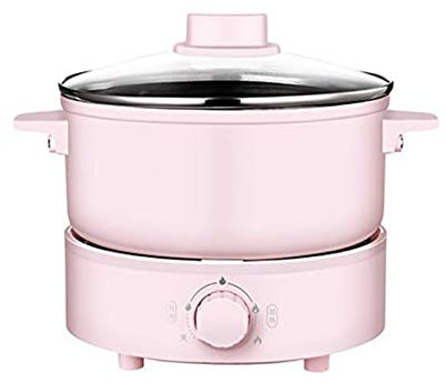 Cuociriso multifunzionale Pentola elettrica Mini cuociriso Usato a casa Dormitorio studentesco Perfetto for Ramen Pasta all'uovo Gnocchi Zuppa Porridge Rosa