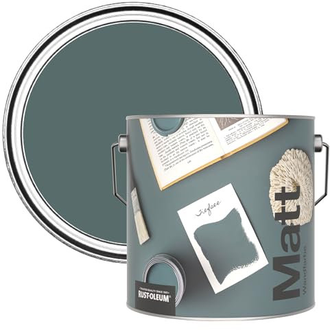 Rust-Oleum Colours Matt Emulsion Wall and Ceiling Paint - Deep Sea 2.5L