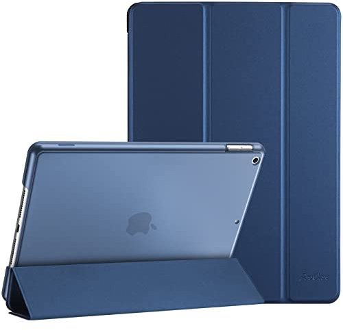ProCase fodral för iPad 9/8/7 Generation 10,2 tum, 2021 2020 2019, skyddande skal, smart fodral, skydd kompatibelt med iPad 9/8/7 mörkblå
