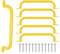 ESPETS 17 Inch Yellow Metal Safety Handles for Playground 6 Pack - Swing Set Accessories Grab Handles, Playset Hand Grips, Indoor Monkey Bars for Jungle Gym, Playhouse, Climbing Frame