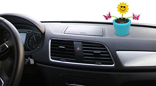 danzante a energia solare, decorazione con fiori che ballano a energia solare, decorazione per cruscotto auto, auto, scrivania, camera da letto