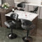 Hawthyhome Barhocker 4er Set, Ergonomische Gepolsterte Barhocker mit Rückenlehne, Verstellbare Doppellagige Barstuhl, für Esszimmer Heimbar Kücheninsel, 4 x Hocker (Dunkelgrau)