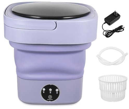 Amosfun Lavadora Portátil Plegable Minilavadora Para Ropa Para Doméstico Pequeña y