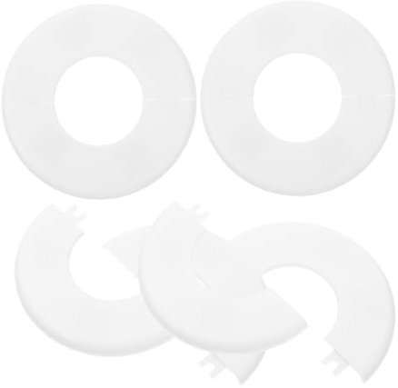 OFFSCH Lot De 4 Rosaces pour Échelle De Piscine Tube De Main Courante en Abs pour Lentretien des Piscines Hors Sol