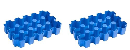 Gvvsjgdbis 2 blocchi di ghiaccio per cassa di birra, vassoio per cubetti di ghiaccio per refrigeratore di birra, idea regalo per bevitori di birra