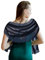 Vinuwu Stola für Abendkleid,Festliche Stola Damen,Leicht Chiffon Schal für Braut Hochzeitskleid (Marineblau)