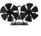 Ventilador de horno de 12 cuchillas de alto rendimiento para calefacción y circulación de aire eficaces