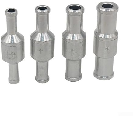 Válvula de retención de aleación de aluminio de 681012 mm, antirretorno para combustible diésel, presión de funcionamiento de sello de goma, 0, 2, 6 bar (10 mm)