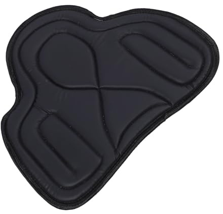 Hamwesh Almohadilla para Silla de Montar, Almohadilla para Silla de Montar de Caballo Transpirable, de Cuero de PU Engrosado, Que Absorbe los Golpes, para de de Cuero de PU con Fácil de Limpiar para