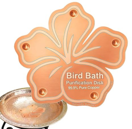 Générique Bird Bath Copper Disk - koppar 3,94 tum, reningspanel | väderbeständig | Fågel badrenare för bakgård trädgård hemmaägare trädgårdsmästare entusiaster