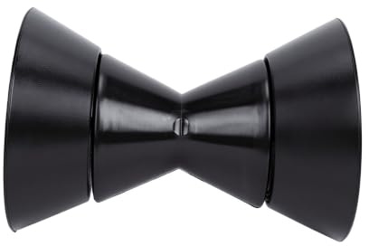 Spacnana Boat Trailer Bogrulle, PU 3in med Eker 1/2in Skaft | PU-material, 3-inch rulle med ändklockor, 35 mm diameter 180 mm höjd, för båttrailer Bow Retriever Marin montering
