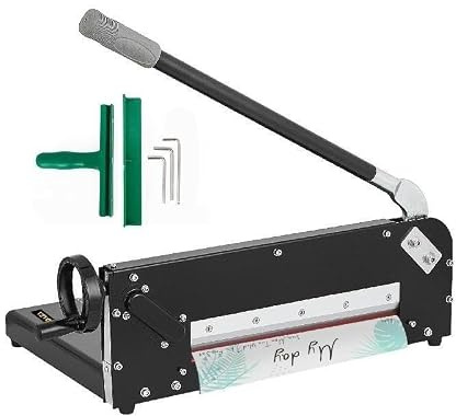 A4 12 manuell pappersskärare Heavy Duty giljotintrimmer 300 ark stansskärare Används for hemmakontor Laboratorium Kommersiella