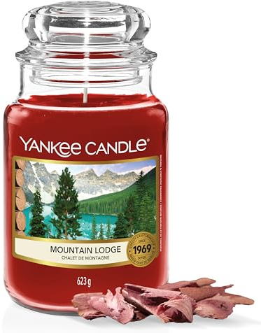 Yankee Candle Scented Candle | Mountain Lodge Large Jar | Long Burning Candles: up to 150 Hours | Perfect Gifts for Women