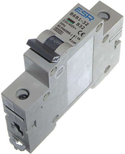 Circuit Breaker MCB Single Pole Type B (All Amps 6A 10A 16A 25A 32A 40A 50A 63A) (32 A)