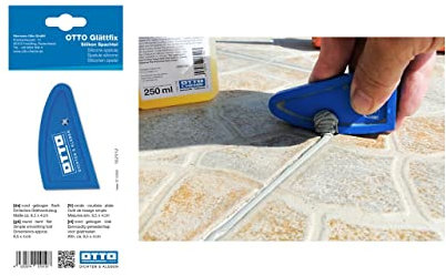 Otto-Chemie Glättfix Silikon Spachtel Glättwerkzeug rund gebogen flach für Silikon- und Acrylfugen