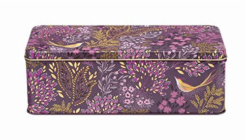 Elite Gift Boxes Sara Miller - Haveli Garden Long Deep Rectangular (cracker) Tin 240 x 100 x 70mm