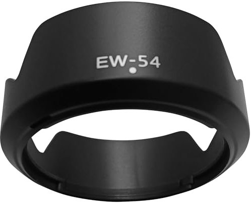 Parasol de objetivo EW-54 para Canon EF-M 18-55 mm f3.5-5.6 es lente STM, parasol Hxdzieory de 52 mm