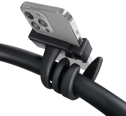 Rayibuir Portable Phone Holder, Non Slip Arm Grip Phone Mount Flexible & Adjustable Phone Holder Stand for Bed Stroller Treadmill Shopping Cart Bike