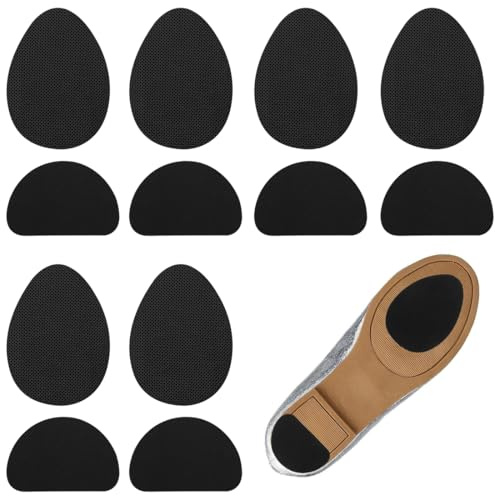 EIHI 6 Paia di Cuscinetti per il Tallone Delle Scarpe, Tacchi in Gomma per la Riparazione Delle Scarpe, Cuscino e Protezione Antiscivolo di Spessore, Kit di Ricambio