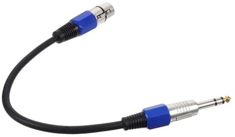 Vaguelly 2pièces Câble Adaptateur XLR vers Jack Microphone Câble Audio pour Console De Mixage Branchement Facile