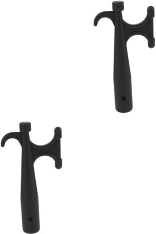 UPKOCH 2 Stück Spitzhacke Dock-Hardware Bootszubehör Hakenkopf für Rettungsboote teleskopisch Bootshaken Boot Haken Mehrzweck Kajakhaken Schwimmhaken für Verlängerungsstange Nylon Black
