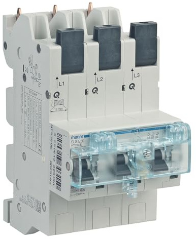 SLS-Schalter Hager HTS350E selektiver Hauptsicherungsautomat SHU 50A 3x 1-polig mit Stecktechnik
