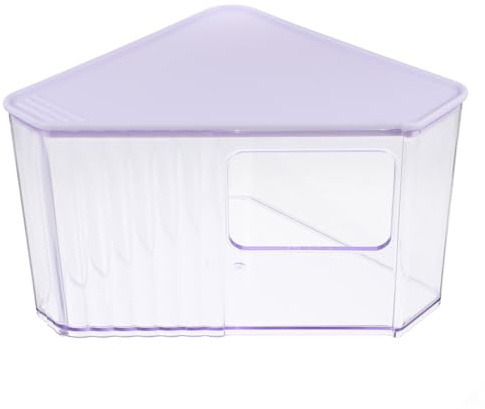 CRAFTHROU Vasca per Bagno di Sabbia per Criceti e Piccoli Animali in ABS Compatta e Pratica, Contenitore Multiuso per Lettiera e Pulizia Efficiente
