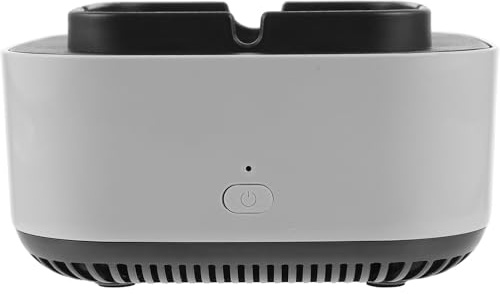 jojofuny Cenicero Purificador de Aire para Oficina y Hogar Función de Aromaterapia y Fácil Limpieza, Filtro de Humo sin Olores Desagradables