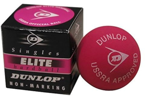 Dunlop Elite Singles (Hard Ball) Squash Ball (1-Ball)
