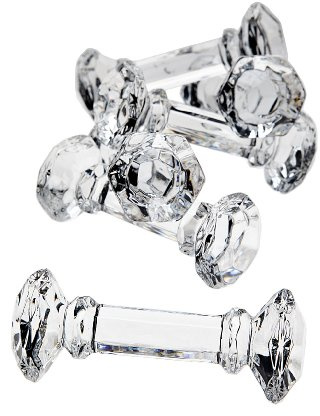 Godinger Crystal Dumbbell Knife Rest - Set of 6