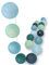 CREATIVECOTTON LED Lichterkette mit Cotton Balls inkl. Timer und Dimmer (20 Kugeln, Meeresbrise)