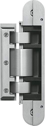 SIMONSWERK Glastürband Tectus TEG 310 2D, verdeckt liegendes Türband für Glastüren, Edelstahl matt