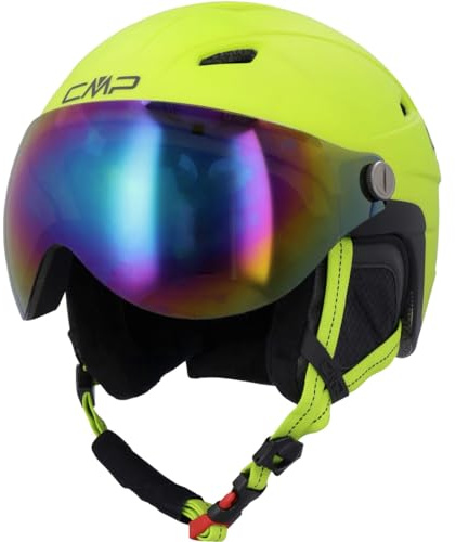 CMP - Wj-2 Kinder-Skihelm mit Visier, Apfel, S