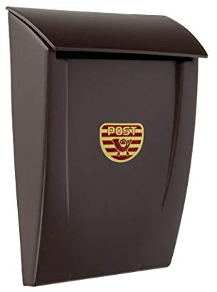 ADGO Cassetta delle Lettere in Plastica Resistente alle Intemperie e Alla Ruggine All'esterno (B5, marrone)