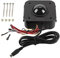 VIFERR Arcade Trackball Mouse Illuminé 4.5cm LED Ronde Trackball Souris PS/2 PCB Connecteur pour Arcade