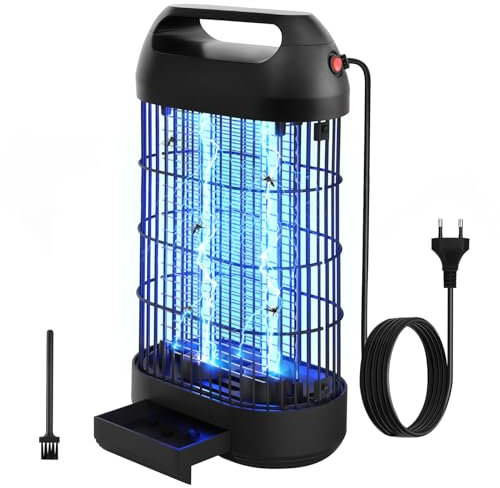 ROVLAK Lampe Anti Moustique Interieur, Tue Mouche Moustique Électrique Ultraviolet 18W, Piege Mouches Moustiques Lumière Grill Insects Efficace Portée 80m² pour Maison Chambre Cuisine Salon