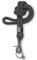 Dinalu, Schlüssel-Band, Schlüssel-Kette mit Karabiner mit schwarzem Metall, Universalkette für Schlüsselbund, Schlüssel-Anhänger-lang, Neck Lanyard lovely grey