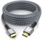 looyotul 4k Hdmi Kabel 12m Ultra High Speed HDMI 2.0 Kabel 4K@60HZ 3D ARC Gold Plated Connector Ethernet Audio Video Return HDMI Kabel für UHD TV Monitor Laptop Xbox PS4/PS5 ect(Silber)
