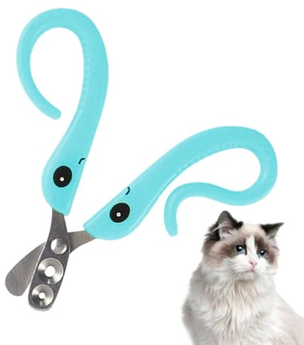 Cortador de uñas de gato | Cortador de uñas de metal para gatitos | Herramienta profesional de aseo de mascotas de acero inoxidable, recortadora de garras antilesiones de acero inoxidable para | Clipper de uñas para gatos Clipper de borde afilado, para hámster, conejos, , perros, cachorros y chinchillas