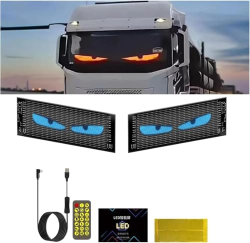 lumières yeux de diable pour voitures,panneau led voiture,Lumière yeux du diable pour voiture et camion,main lumineuse pour voiture,plaque lumineuse camion yeux,grand écran LED flexible programmable,