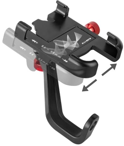 Générique Supporto per telefono da moto, supporto per smartphone da bicicletta elettrica, girevole a 360°, antiscivolo, accessorio per navigazione, bicicletta da strada