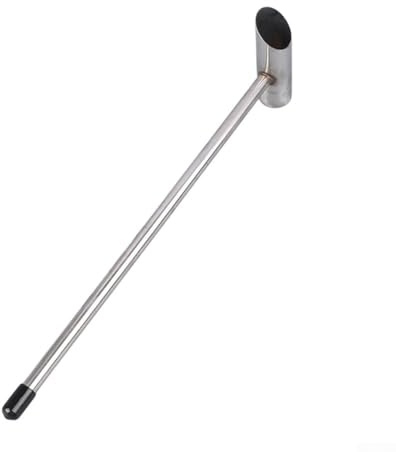 Honseadek Cuchara de azúcar de algodón de azúcar de acero inoxidable para máquinas de malvaviscos, mango ergonómico, cuchara reutilizable de grado alimenticio para preparación de hilo dental de