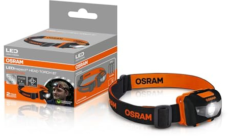 OSRAM HUVUDFICKA 87 ESSENTIAL, 87 lm, 4 lägen, elastiskt huvudband