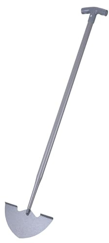 Relaxdays Tagliabordi per Prato, HxB: 99,5 x 22 cm, Acciaio, plastica, con Manico, Argento