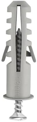 Pluggar 10 mm expansionsrör, väggankare, självgängande skruvar, sortimentsats M6M7M8M10M12 mm för gips betongmurverk (M6 50 set)